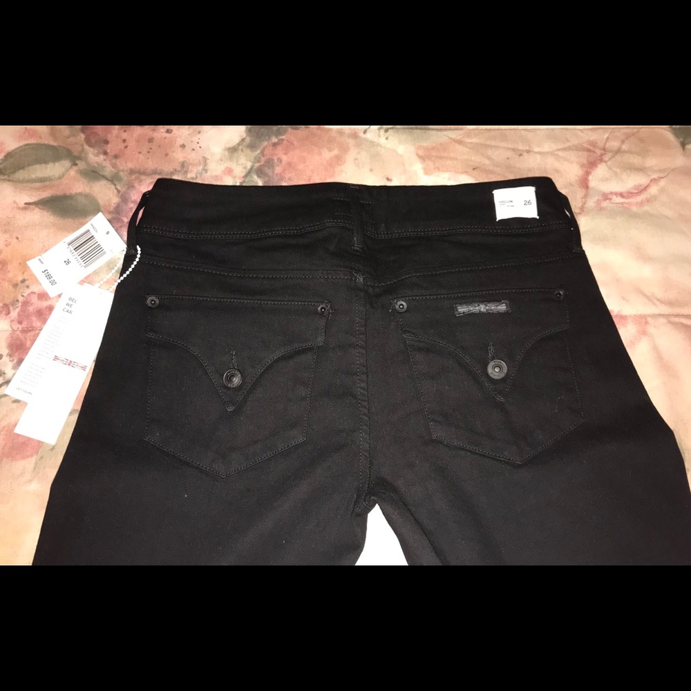 Hudson black low rise skinny jeans, sz.26